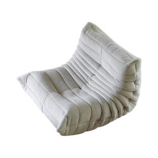 毛毛虫沙发防猫爪客厅可睡可躺阳台单人卧室布艺黑色真皮懒人沙发