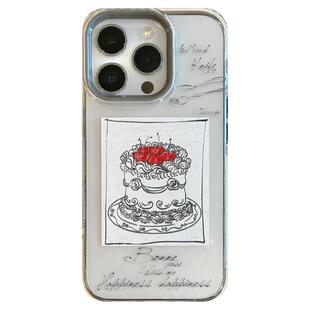 由里公园ins小众法式复古线条樱桃奶油蛋糕15适用16pro苹果16ProMax手机壳iPhone16全包14新款14Promax保护套