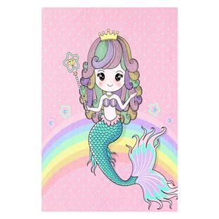 儿童房间地垫男生女孩卧室床边地毯学习桌电脑椅子阅读区卡通垫子