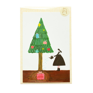 信封小卡片明信片 一朵苗告白圣诞节装饰贴墙小礼物