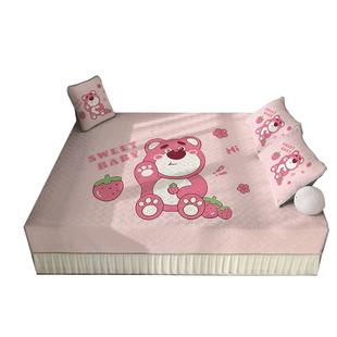 榻榻米床盖四季通用专用的大尺寸床单定制床笠2025新款草莓熊卡通