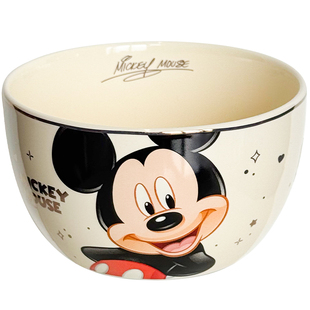 迪士尼可爱陶瓷餐具米奇米妮高颜值情侣家用饭碗儿童吃饭碗一人食