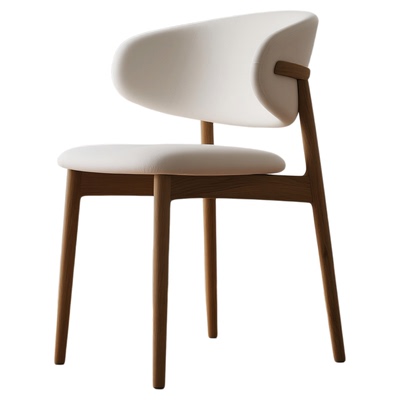 北欧中古风实木餐椅北美白蜡木