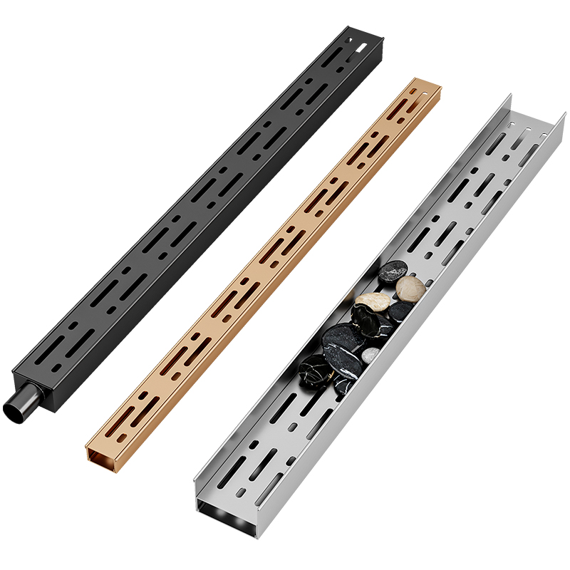 不锈钢排水沟U型槽庭院厨房地沟下水道盖板成品线性水槽雨水篦子