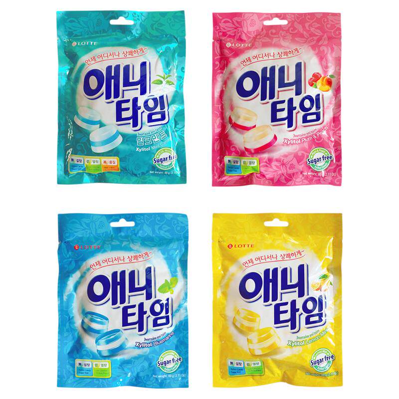 韩国乐天木糖醇夹心清爽薄荷糖