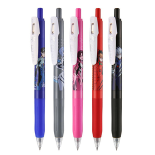 ZEBRA斑马限定笔EVA新世纪福音战士联名限量中性笔jj15日本复古sarasa按动笔学生用水笔0.5子弹头黑色