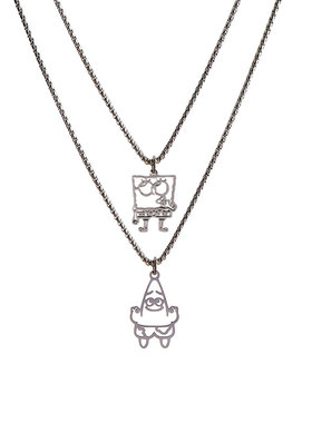 派大星钛钢海绵宝宝切割吊坠链子