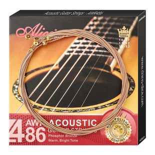 Alice爱丽丝吉他琴弦AW438覆膜玄AW436吉他配件民谣吉他弦线全套