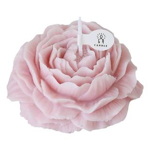 牡丹花香薰蜡烛摆件定制结婚送伴手礼盒生日礼物女生氛围感candle