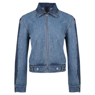 ANN ANDELMAN秋冬款女士正反双色设计感牛仔外套 301286