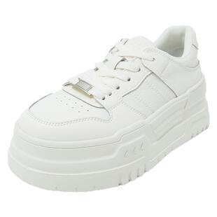 康莉增高小白鞋女厚底秋季新款小个子显高休闲鞋百搭板配裙子鞋子