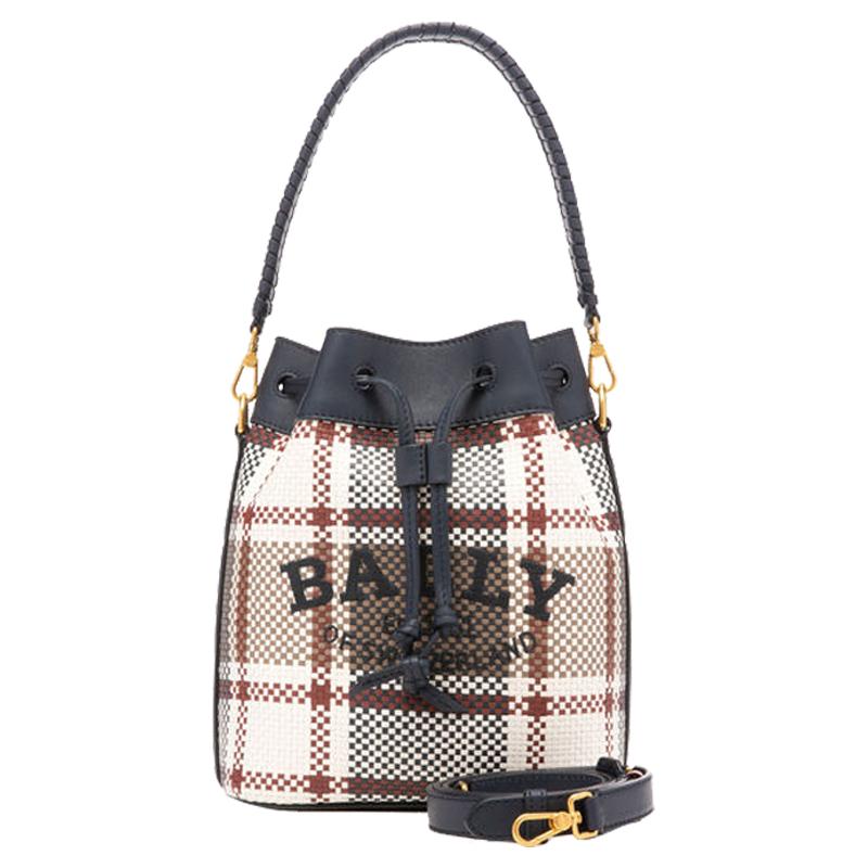 Bally/巴利水桶包复古编制