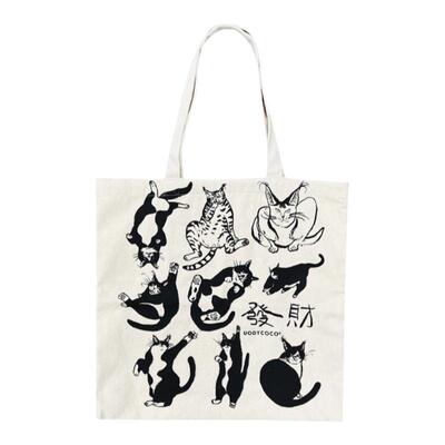 uodycoco帆布包大容量插画大容量