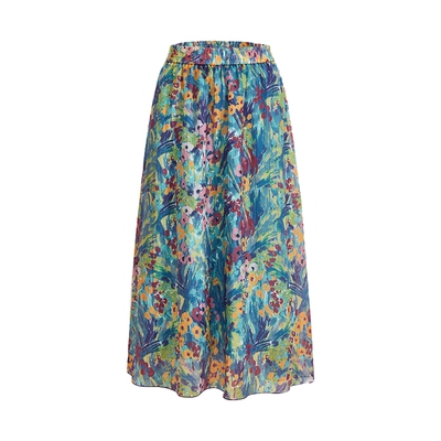 法式油画碎花半裙小个子半身裙