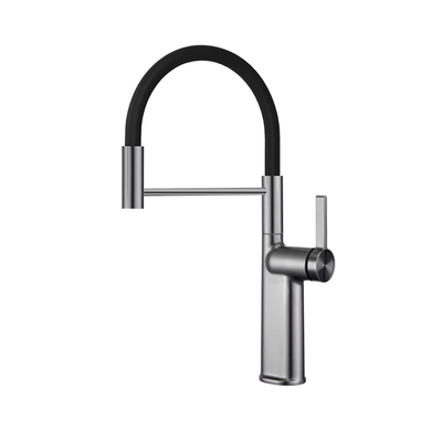 eoco厨房硅胶抽拉软管水龙头冷热旋转家用洗菜洗碗池水槽龙头CF-3