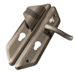 老式盼盼防盗门锁小帅大耳朵拉手加厚实心手柄保德安葫芦孔门把手