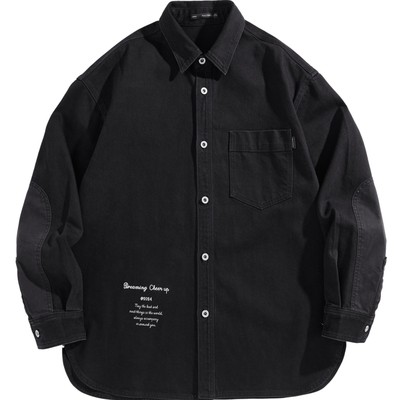 【CNY新年系列】太平鸟男装 春季外穿式衬衫B2CHE1112