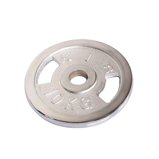 电镀纯铁金属杠铃片5/7.5/10/15/20KG健身器材配重盘哑铃片手抓家