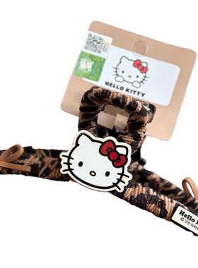 凯蒂猫豹纹抓夹女红黑爪夹鲨鱼夹