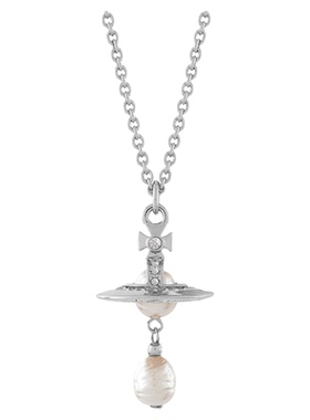 立体土星水滴珍珠项链轻奢高级感