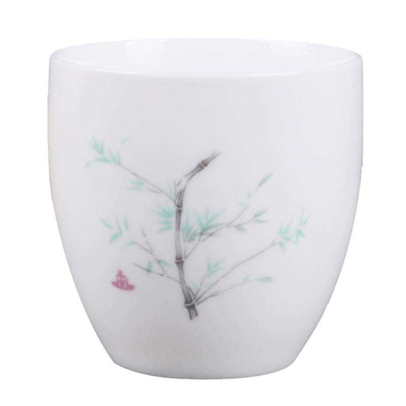 茶具羊脂玉主人杯兴毅陶瓷青花瓷