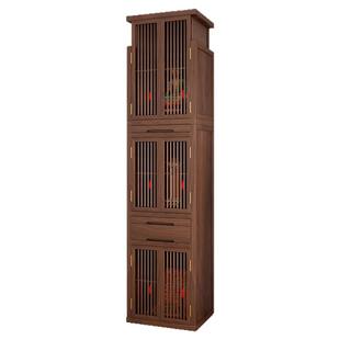 实木佛龛柜带门三层神台柜家用祖先地主神龛灶王爷供奉台供桌香案