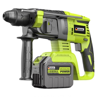 芝浦无刷锂电电锤电镐充电式冲击电钻三用大功率混凝土无线工业级