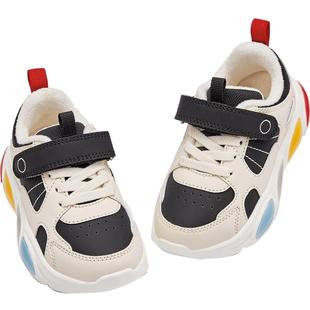 戴维贝拉女童灯鞋儿童鞋子棉鞋男童发光运动鞋闪灯冬季新款保暖