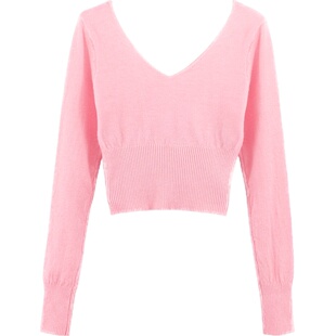 儿童舞蹈服毛衣秋冬练功服披肩中国舞长袖上衣女童冬季芭蕾舞外套