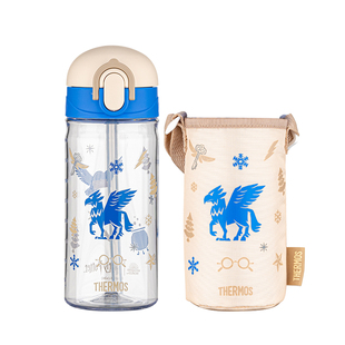 膳魔师儿童水杯大容量夏季吸管水杯带防摔杯套便携