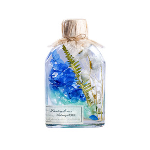 浮游花瓶干花永生花花瓣宿舍摆件植物标本手工制作七夕纪念日礼物
