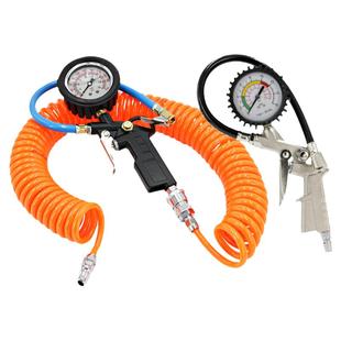 汽车打气嘴充气枪轮胎工具气压表电动加气嘴接头数显胎压表监测器