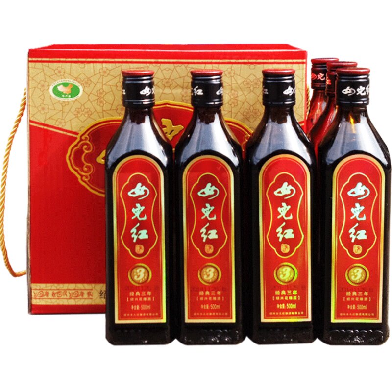 绍兴经典陈花礼盒瓶装装装黄酒