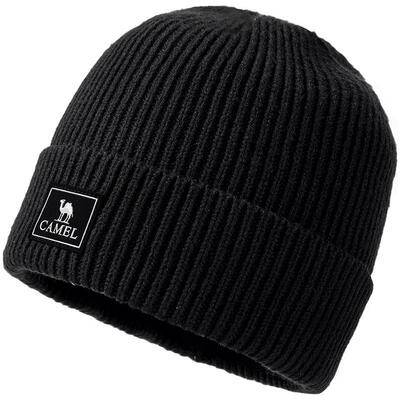 骆驼保暖护耳运动男针织户外