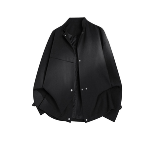 男士立领春季中山装夹克男2026新款春季小众设计感新中式国风外套