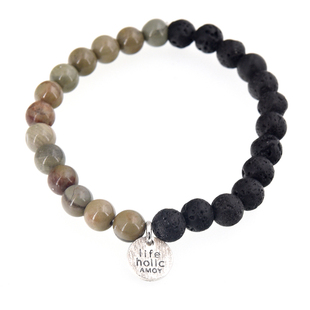 lifeholic小众设计TPW非洲银叶多宝925银牌手链潮男情侣配饰ins