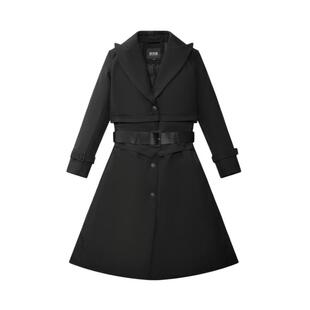 波司登羽绒服女鹅绒组合长款过膝韩版时尚修身风衣外套明星同款