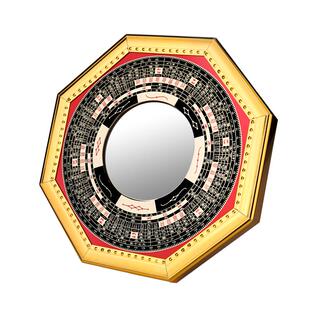 八卦镜凸镜家用大门口八卦镜子窗户太极九宫凹面镜罗盘装饰小挂件