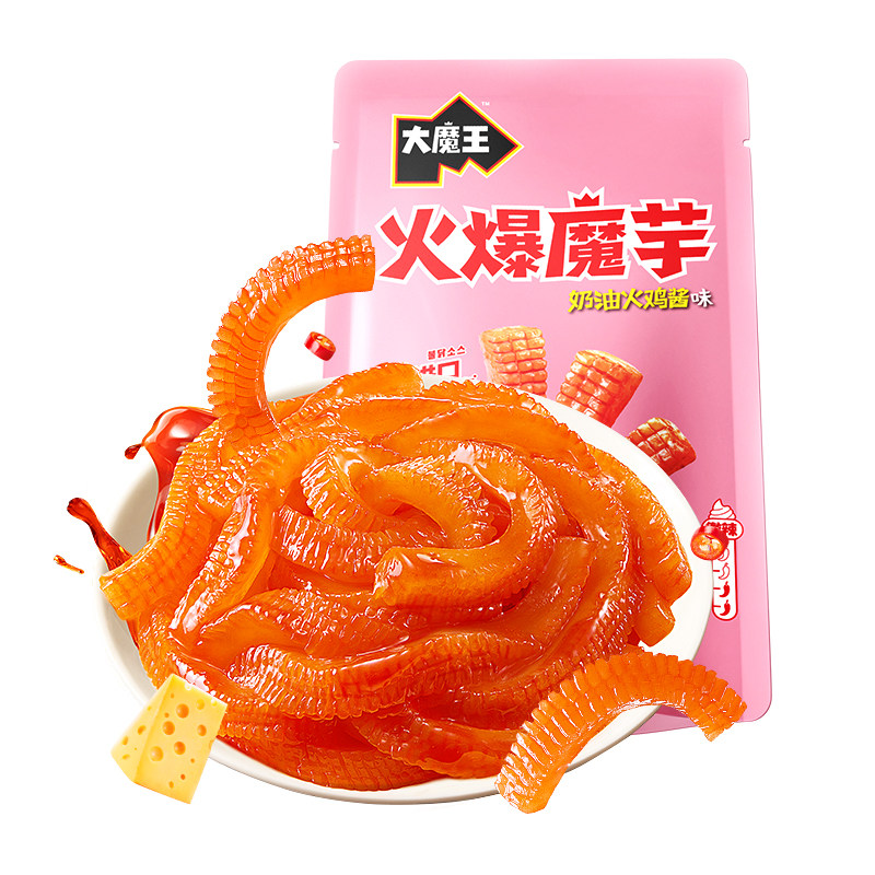 盐津铺子大魔王火爆魔芋丝零食休闲小吃食品火鸡酱辣爽解馋