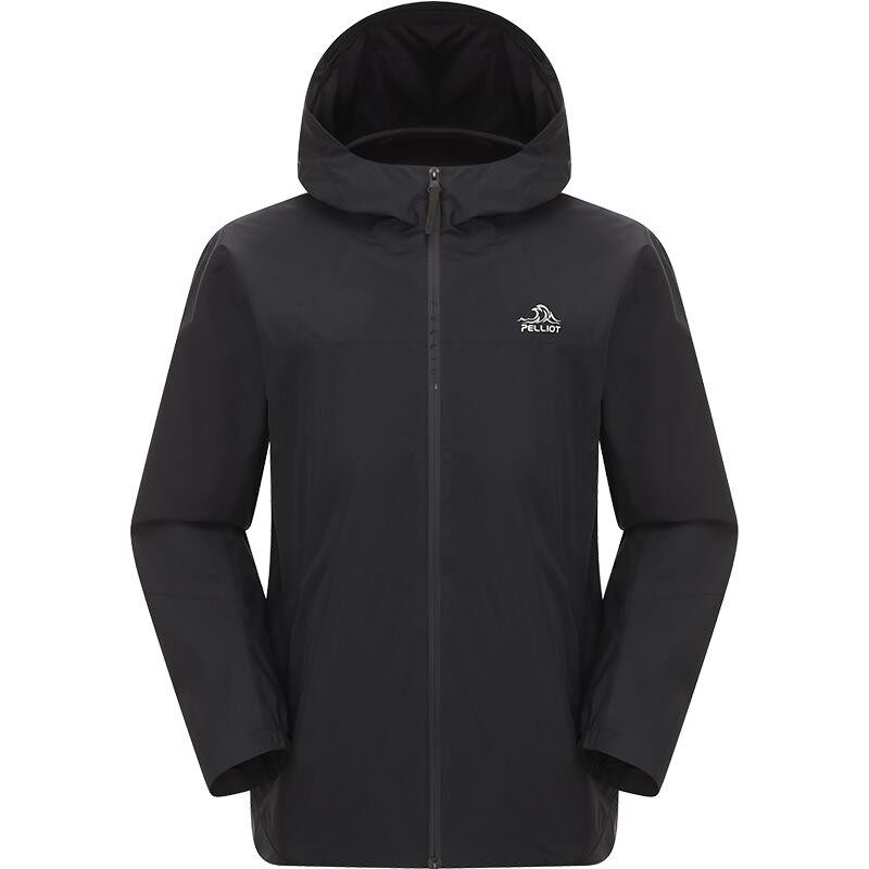 伯希和户外冲锋衣男秋冬新款单层硬壳外套防风防水轻量徒步登山服