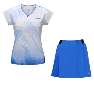 川崎专业飞天羽毛球服比赛套装速干衣运动短袖T恤短裤裙运动服女