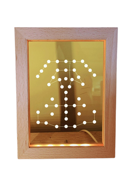 传统文化灯道系太乙灯图九天应元雷声普化天尊灯图USB LED灯摆件