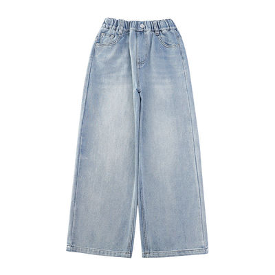 女童牛仔裤2025新款中大童宽松