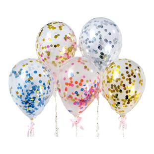 ins风网红彩色气球蛋糕装饰插件配件女神亮纸片生日派对装扮气球