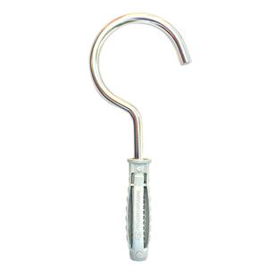 挂钩塑料膨胀螺丝钩铁钩石膏板专用吊顶带圈问号钩羊眼灯钩房顶