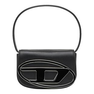 [礼物][经典]DIESEL女士1DR中号黑色斜挎包叮当包X08396PR818