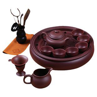 紫砂茶盘茶具套装大号茶壶茶杯陶瓷家用客厅办公整套功夫泡茶茶具