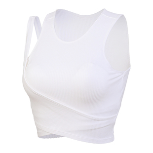 dcw高强度运动文胸女防震跑步固定杯健身训练内衣普拉提瑜伽背心