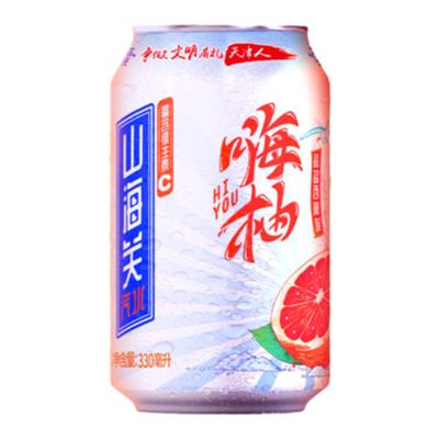 山海关桔汁橙汁西柚汽水碳酸饮料老天津国货汽泡水整箱330ml*12