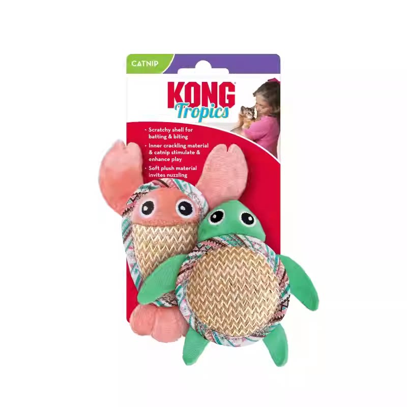 美国KONG热带萌友猫薄荷自嗨解闷
